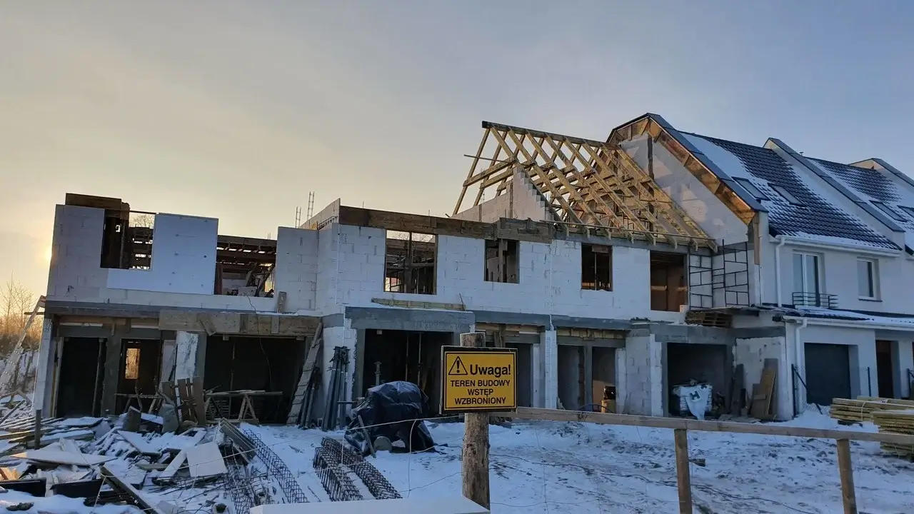 Zdjęcie wcześniejszej zabudowy Parku Bocianowo wykonane 16.02.2021